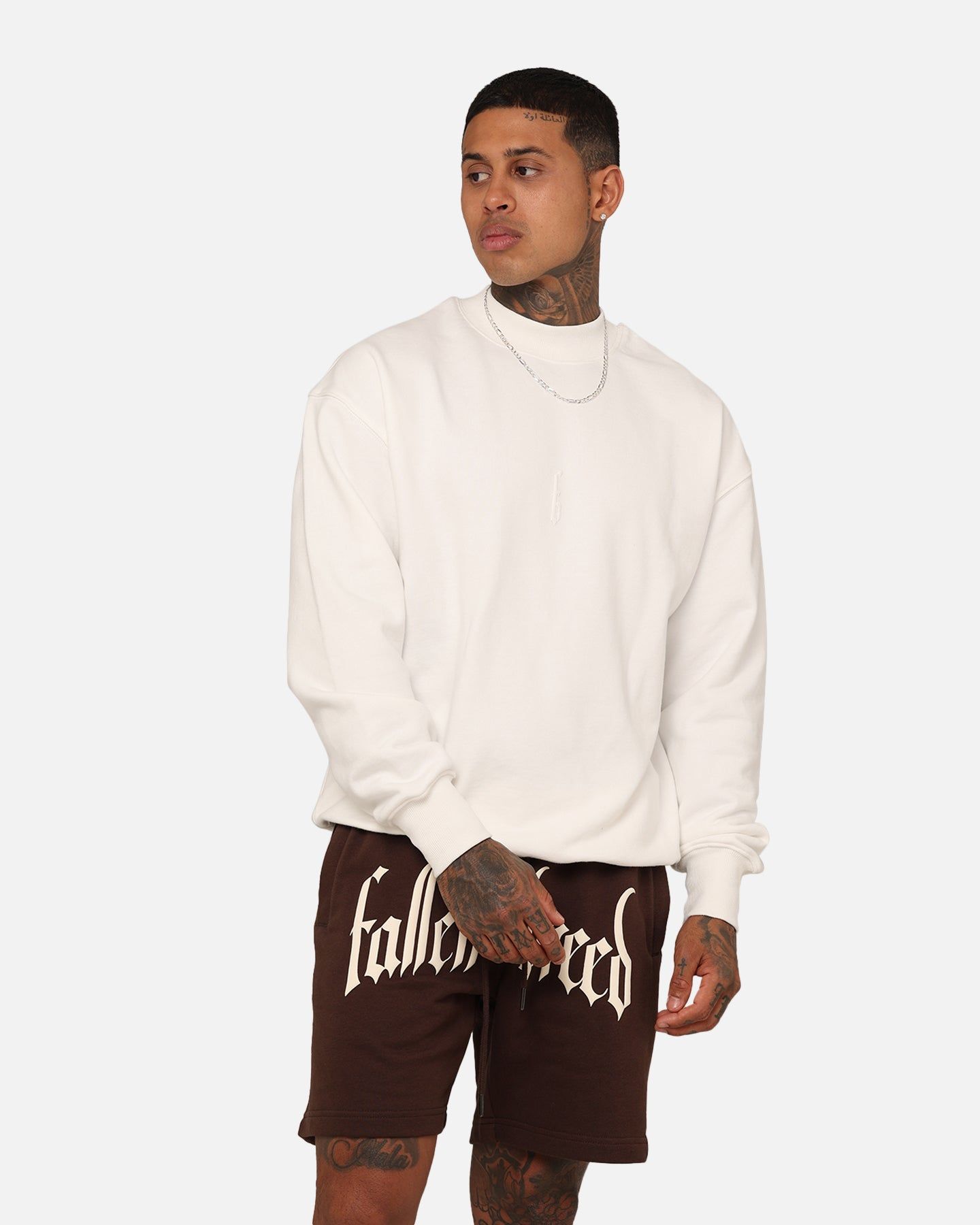 Fallen Breed Monogram Crewneck White/White sold by Culture Kings product image thumbnail 2