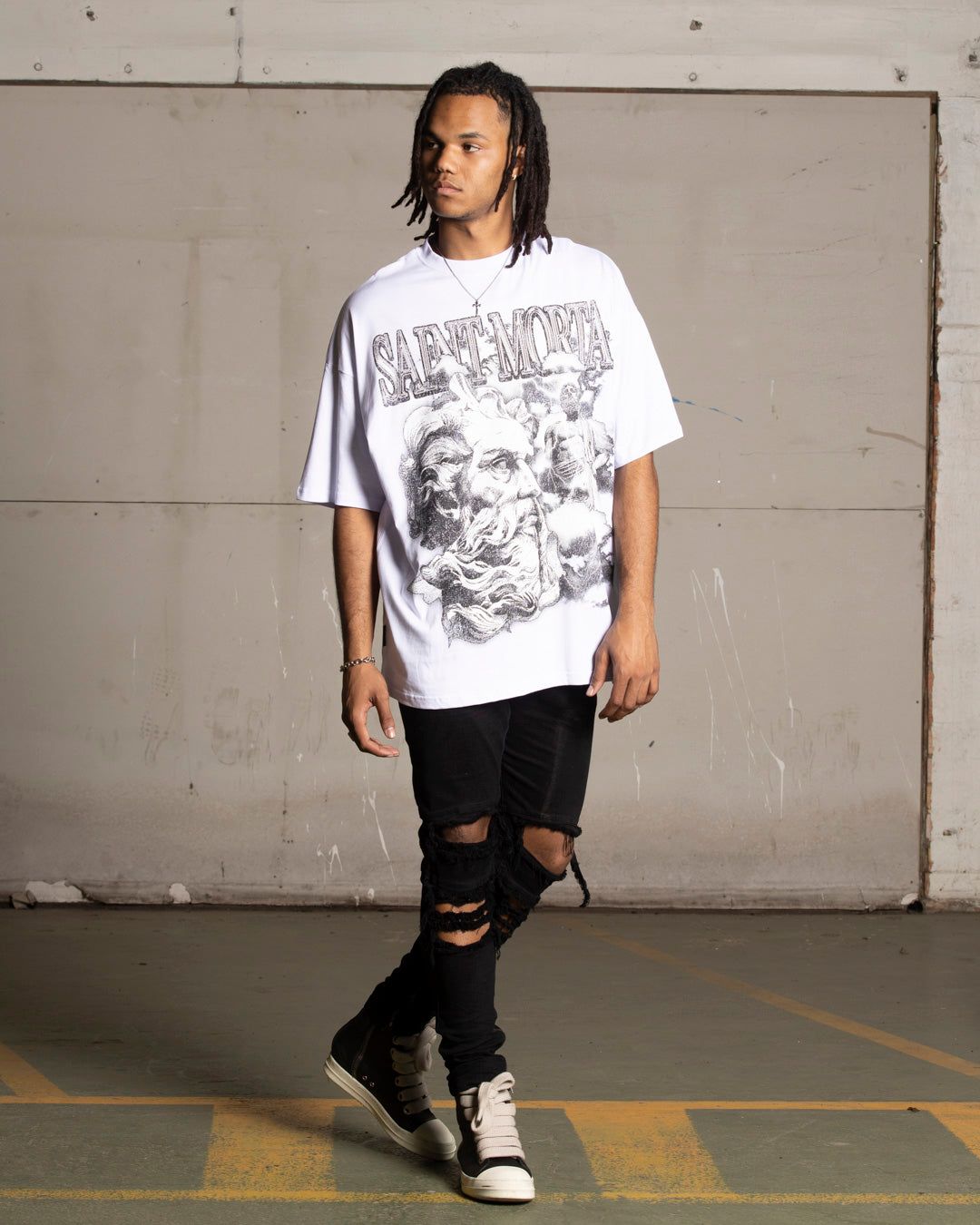 Saint Morta Zeus Boxy T-Shirt White sold by Culture Kings product image thumbnail 3