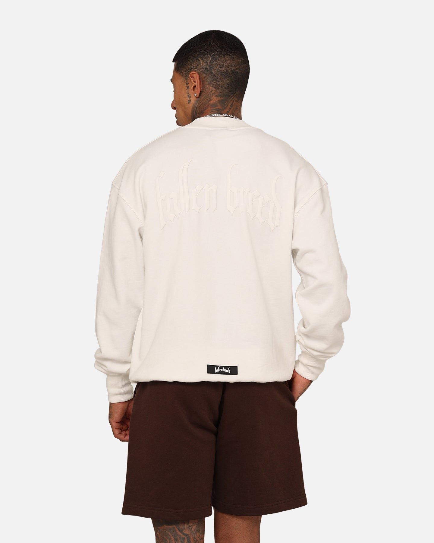 Fallen Breed Monogram Crewneck White/White sold by Culture Kings
