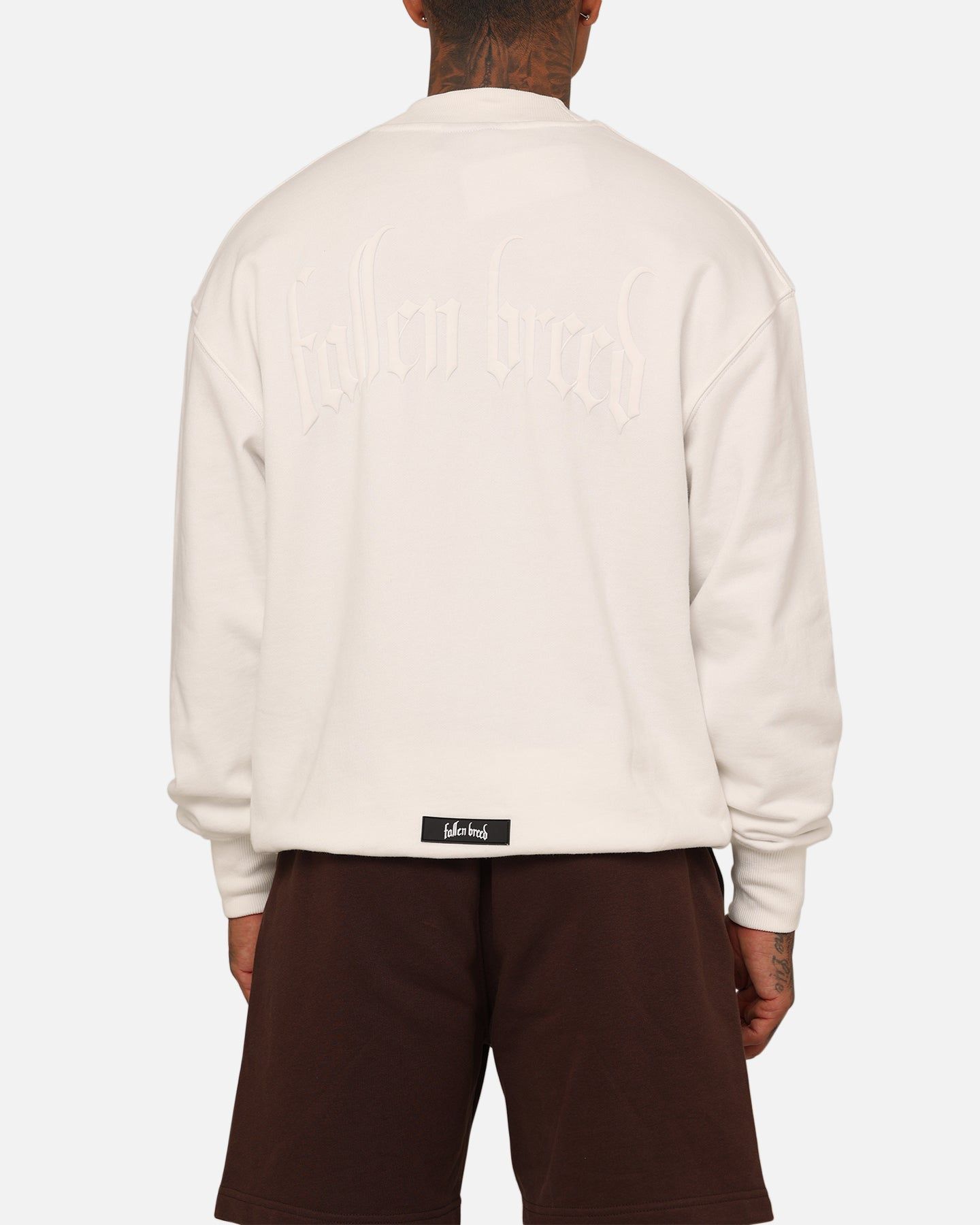 Fallen Breed Monogram Crewneck White/White sold by Culture Kings product image thumbnail 5