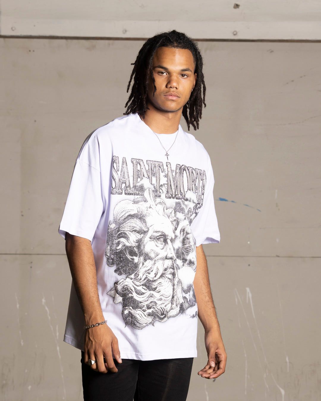 Saint Morta Zeus Boxy T-Shirt White sold by Culture Kings product image thumbnail 2