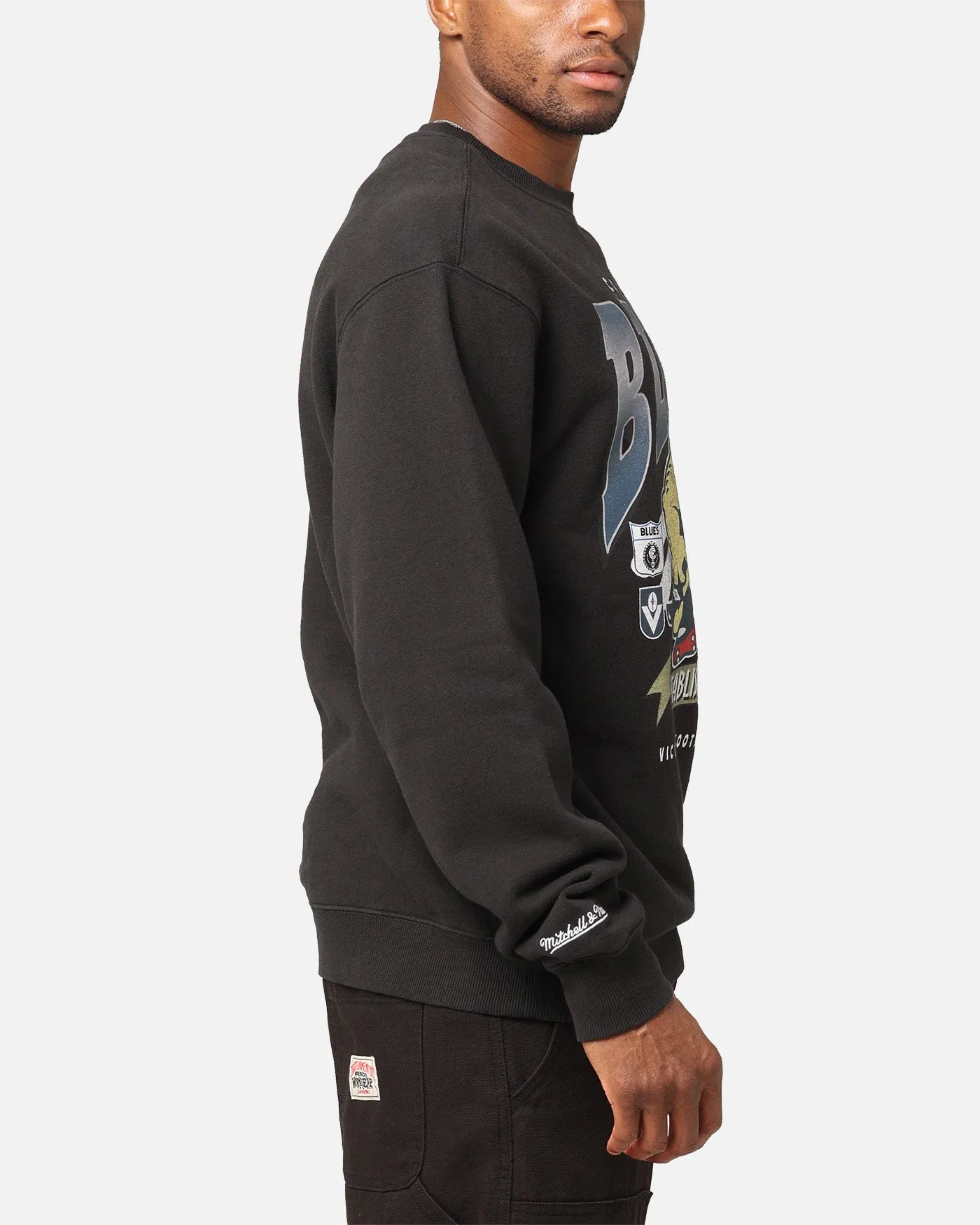 Mitchell & Ness Carlton Blues Character Crewneck Faded Black sold by Culture Kings product image thumbnail 5