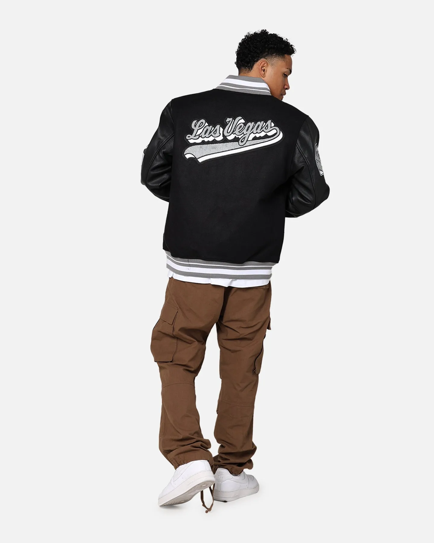 Pro Standard Las Vegas Raiders Wool Varsity Jacket Black/Grey sold by Culture Kings product image thumbnail 3