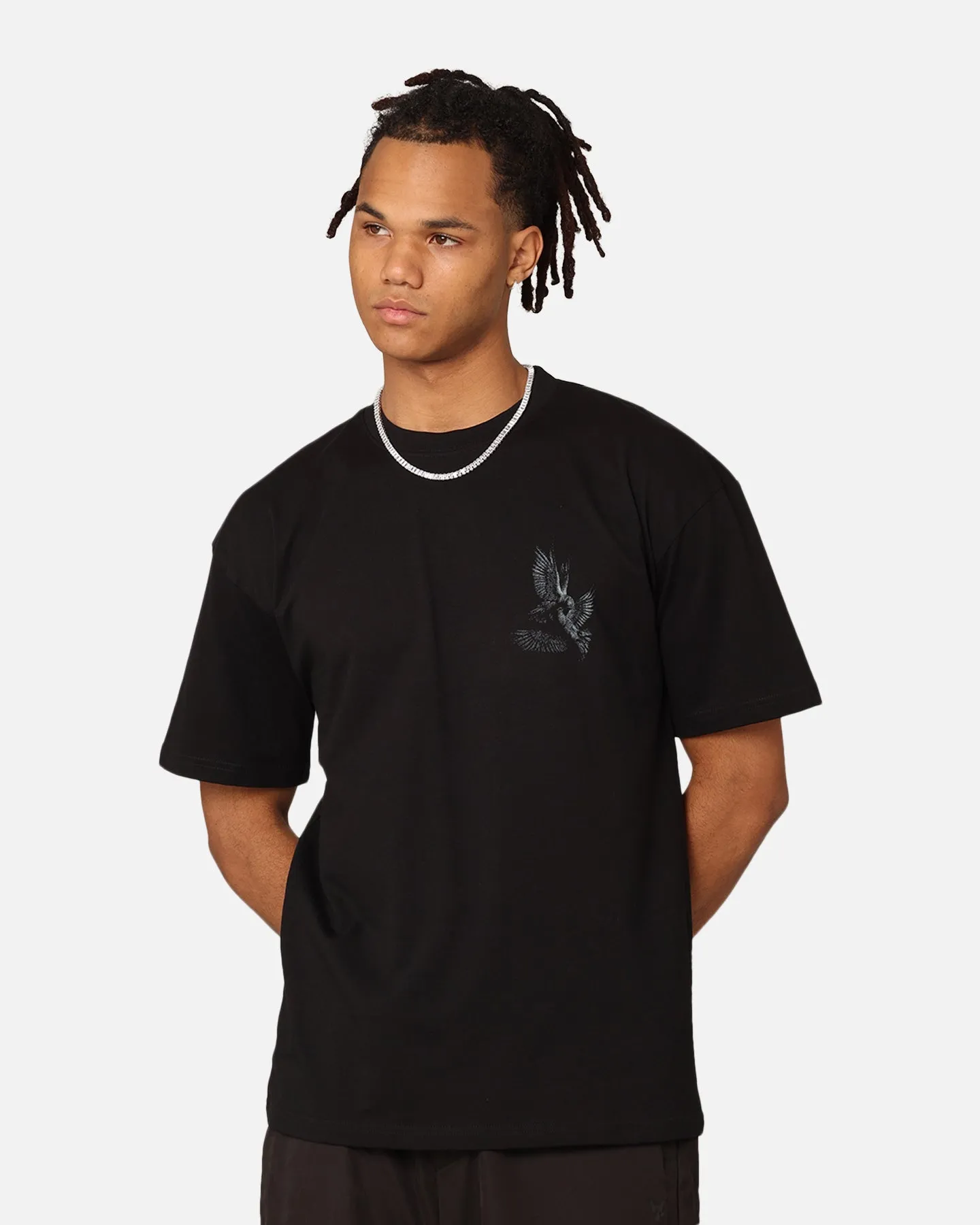Saint Morta Doves Drop Shoulder T-Shirt Black sold by Culture Kings product image thumbnail 2