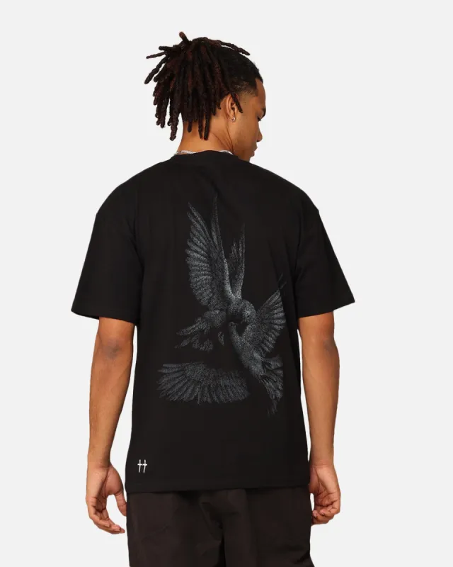 Saint Morta Doves Drop Shoulder T-Shirt Black made by Culture Kings