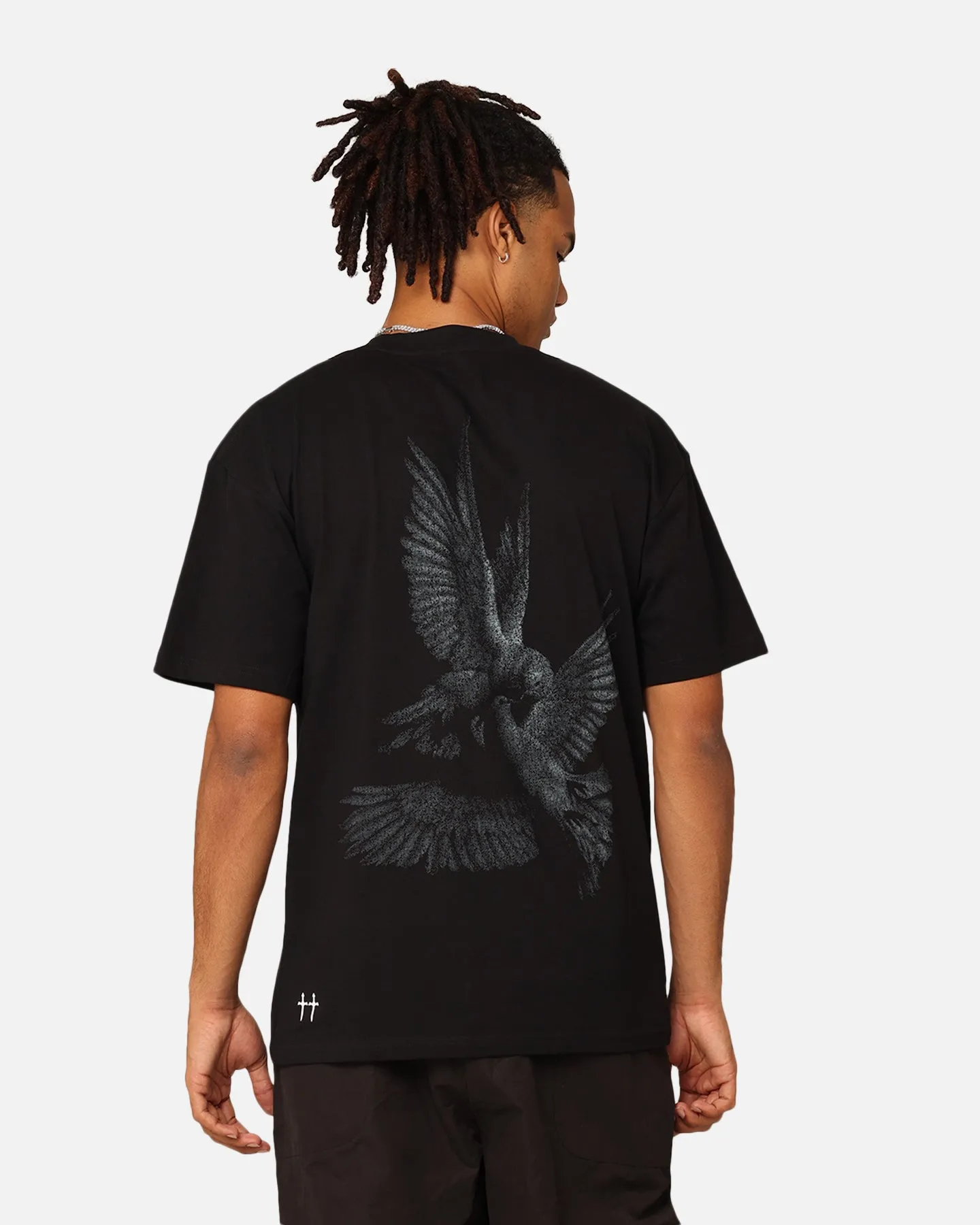 Saint Morta Doves Drop Shoulder T-Shirt Black sold by Culture Kings