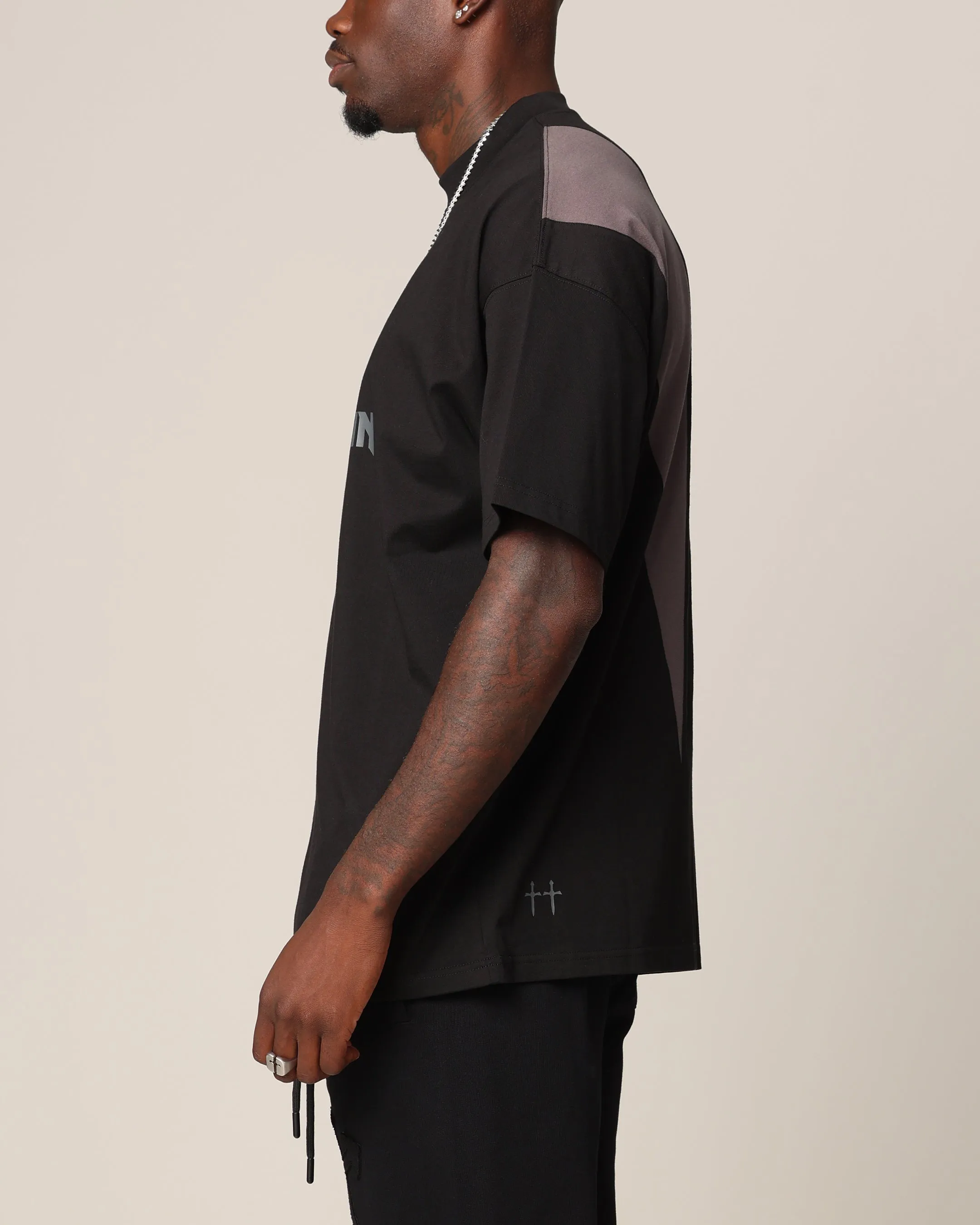 Saint Morta Rage Boxy T-Shirt Black/Grey sold by Culture Kings product image thumbnail 5