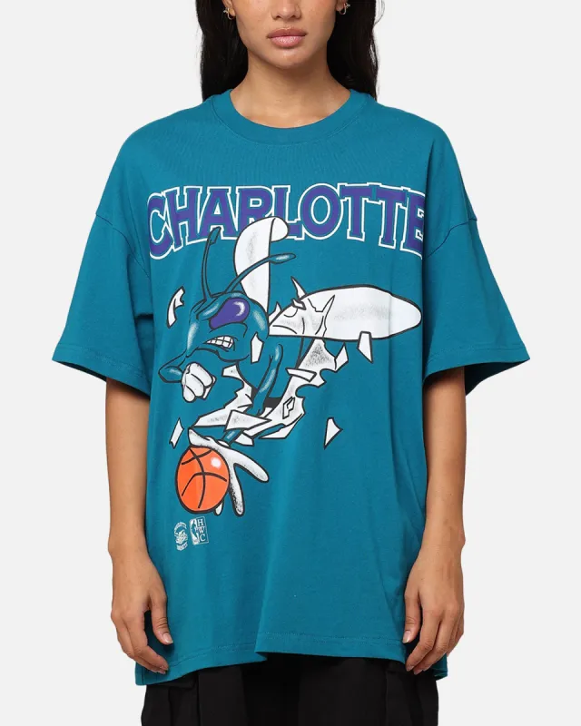 Mitchell & Ness Charlotte Hornets Break Free T-Shirt Hornets Teal sold by Culture Kings