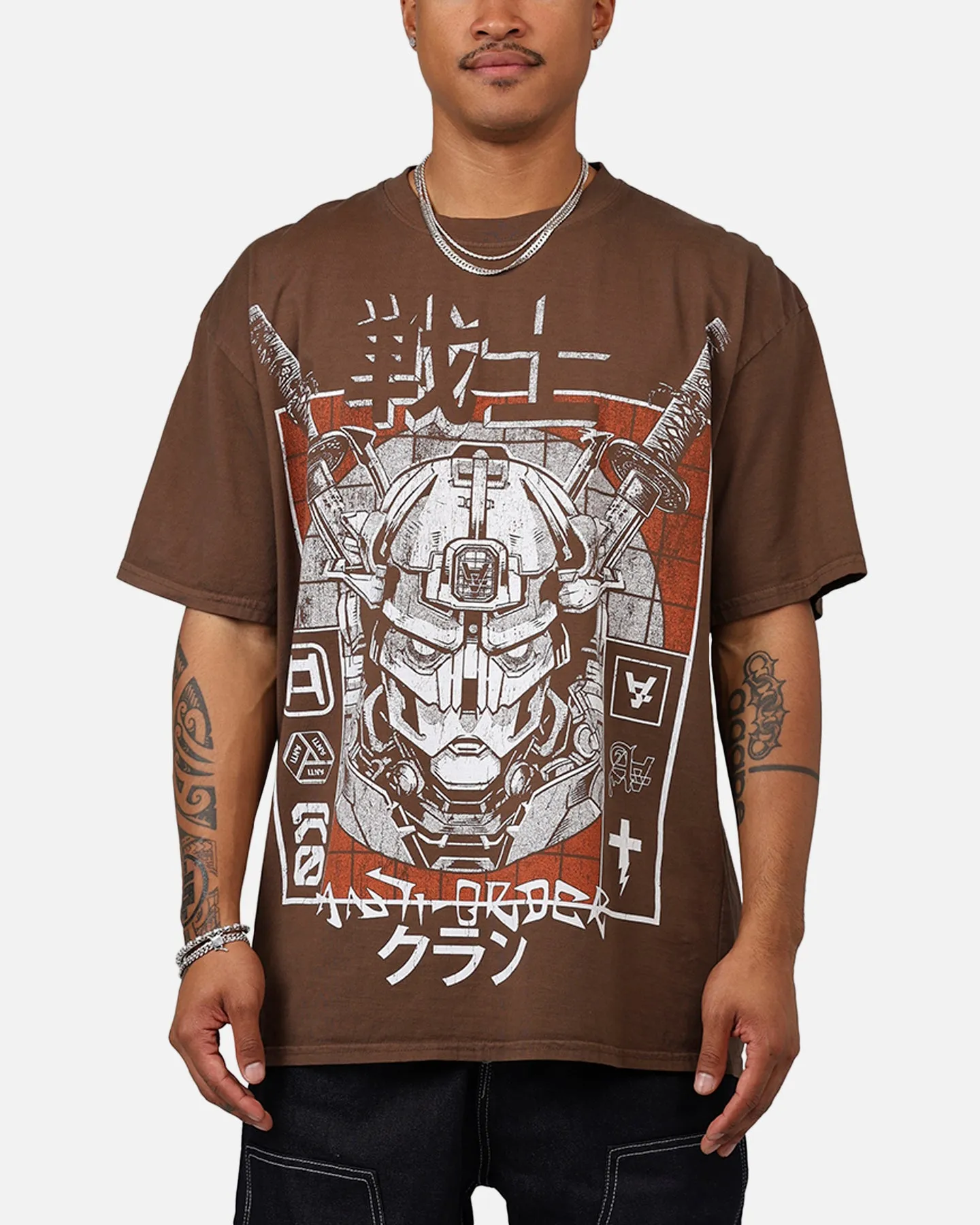 The Anti Order Warrior Clan T-Shirt Washed Brown sold by Culture Kings
