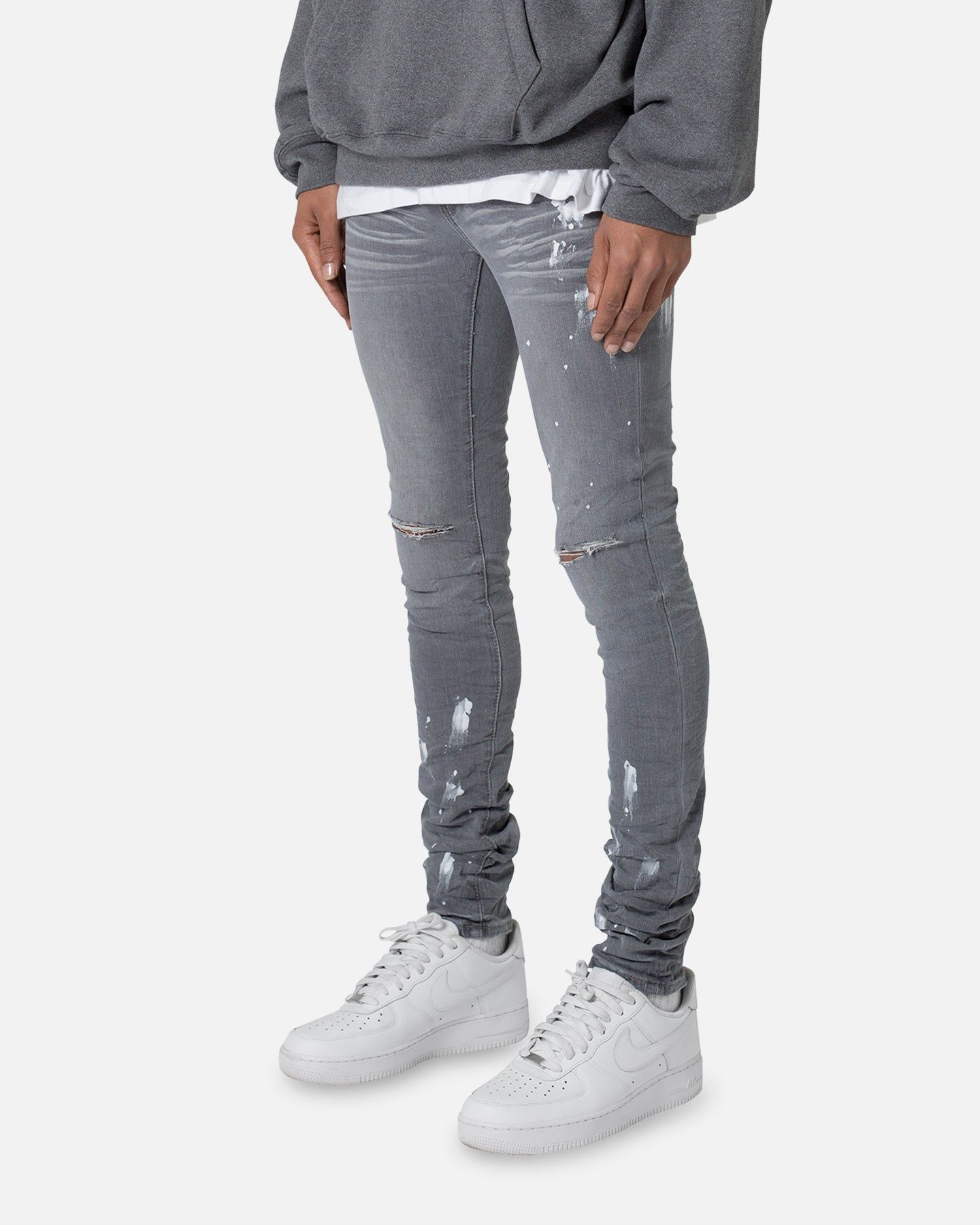 MNML X504 Skinny Denim Jeans Grey sold by Culture Kings product image thumbnail 2