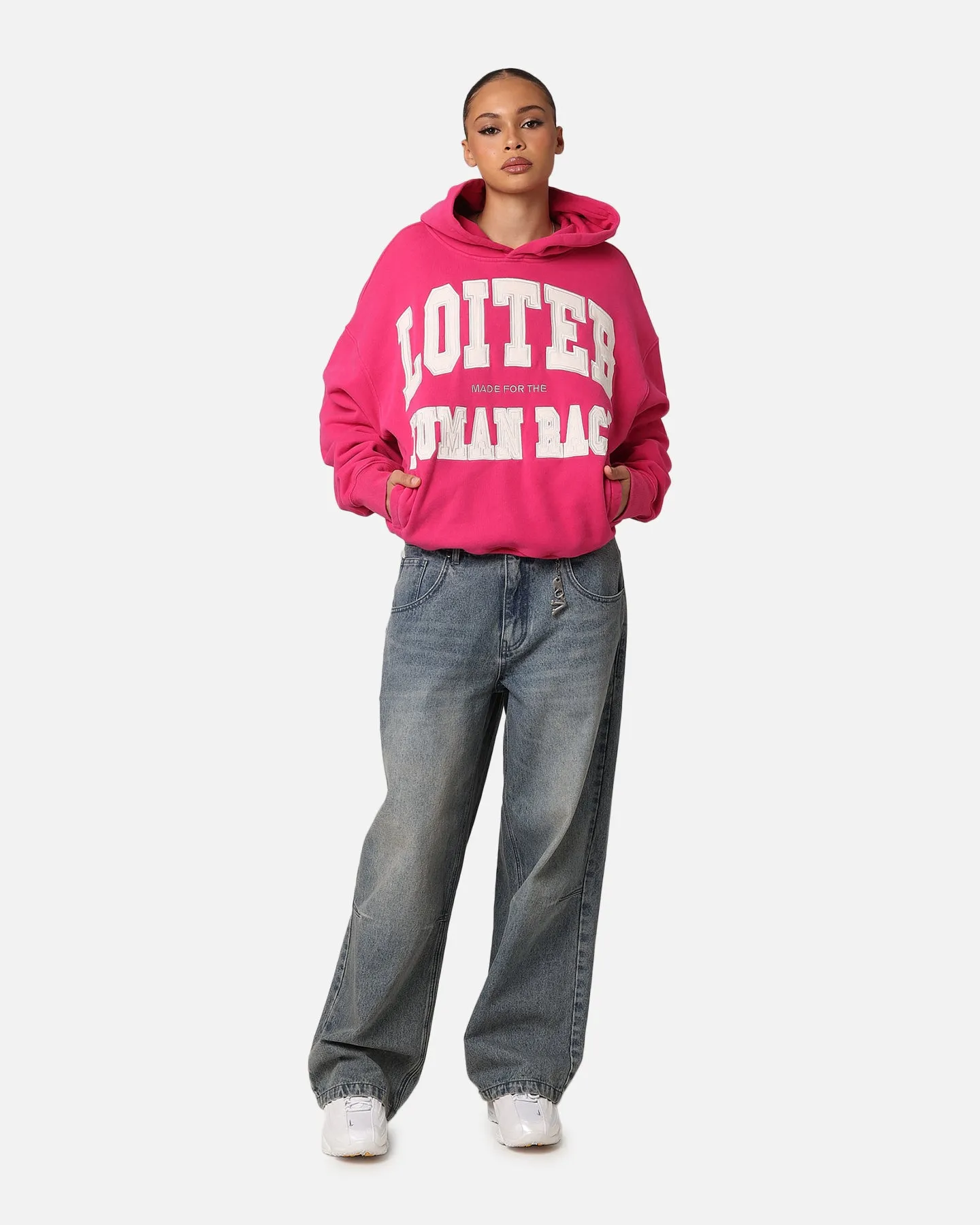 Loiter College Dropout Hoodie Pink sold by Culture Kings product image thumbnail 3