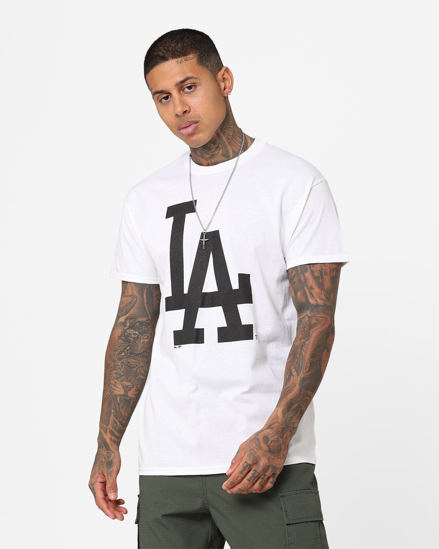 Majestic Athletic Los Angeles Dodgers Prism T-Shirt Vintage White sold by Culture Kings