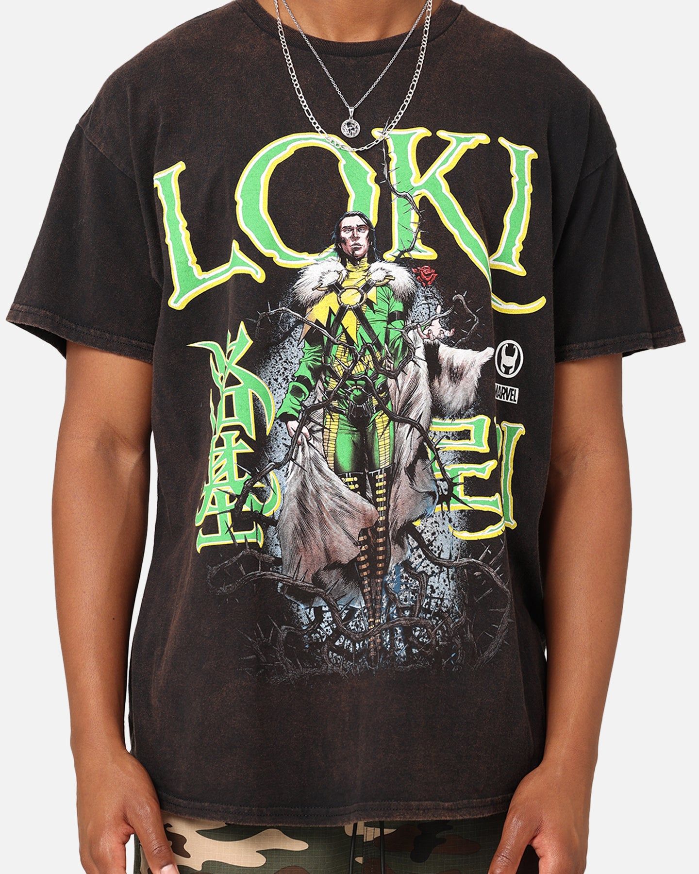 Marvel Loki Rising Vintage T-Shirt Black Wash sold by Culture Kings product image thumbnail 3