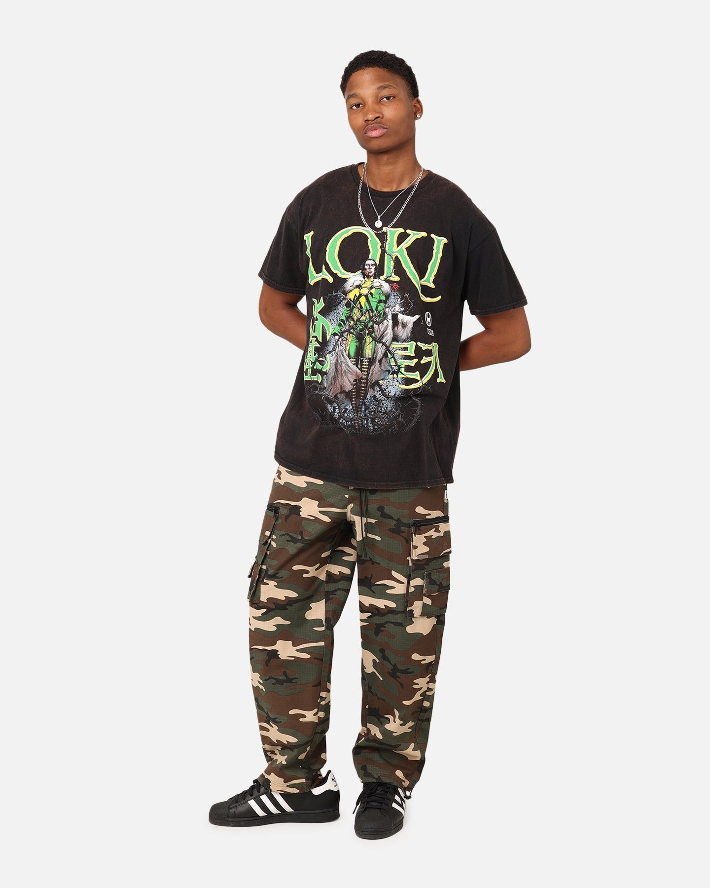 Marvel Loki Rising Vintage T-Shirt Black Wash sold by Culture Kings product image thumbnail 2