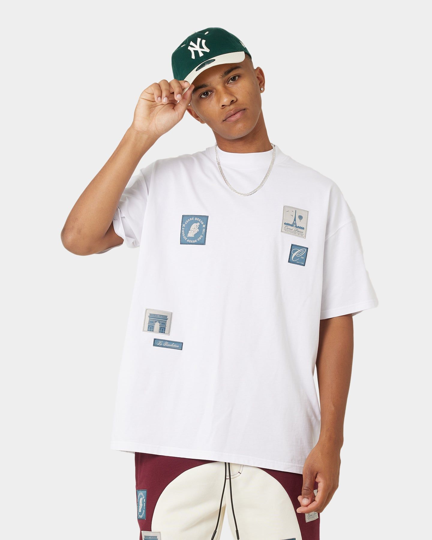 Carre Avant Oversized Short Sleeve T-Shirt White sold by Culture Kings product image thumbnail 3