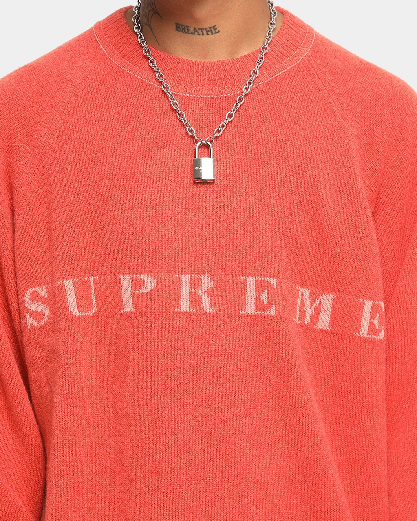 Supreme Stone Washed Sweater Red sold by Culture Kings product image thumbnail 4