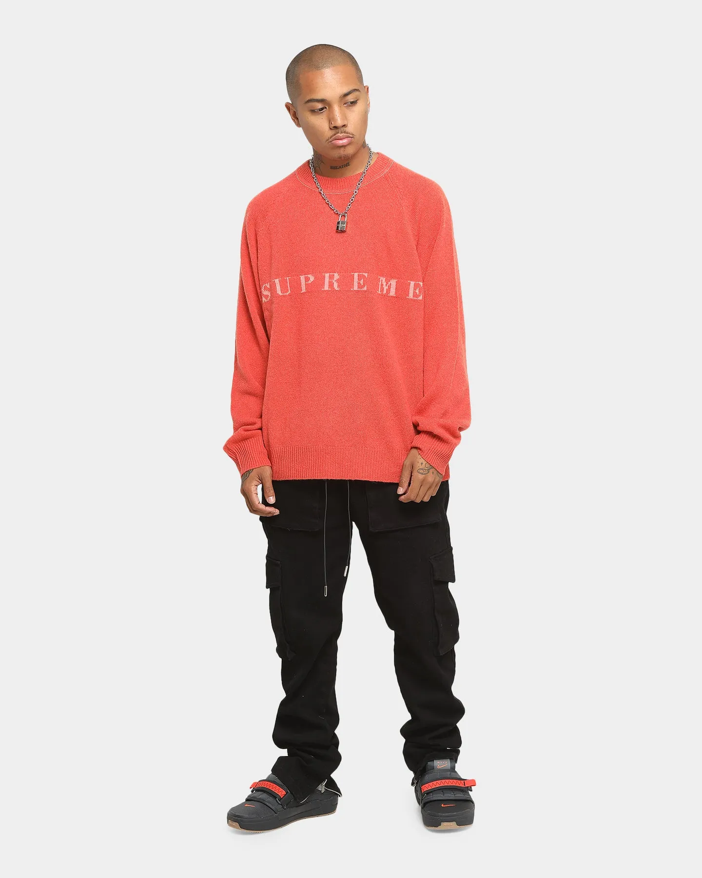 Supreme Stone Washed Sweater Red sold by Culture Kings product image thumbnail 2