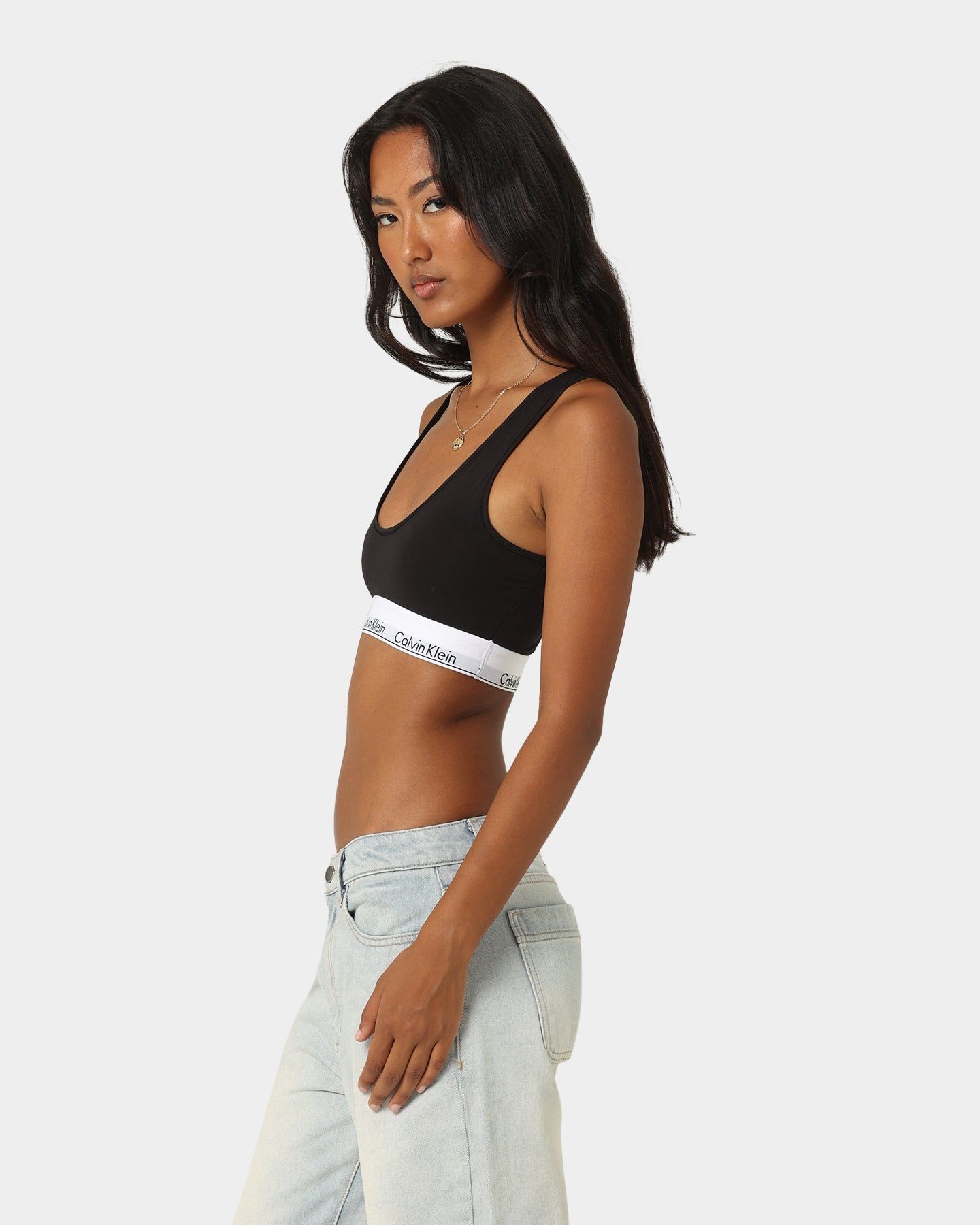 Calvin Klein Women's Modern Cotton Line Extensions Bralette Black sold by Culture Kings product image thumbnail 6