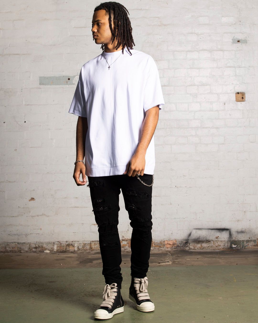 Saint Morta Shadow Boxy T-Shirt White sold by Culture Kings product image thumbnail 2