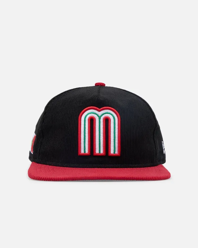 New Era Mexico National Baseball Team 'Mexican Cord Golfer' Corduroy Golfer Snapback Black/Red sold by Culture Kings