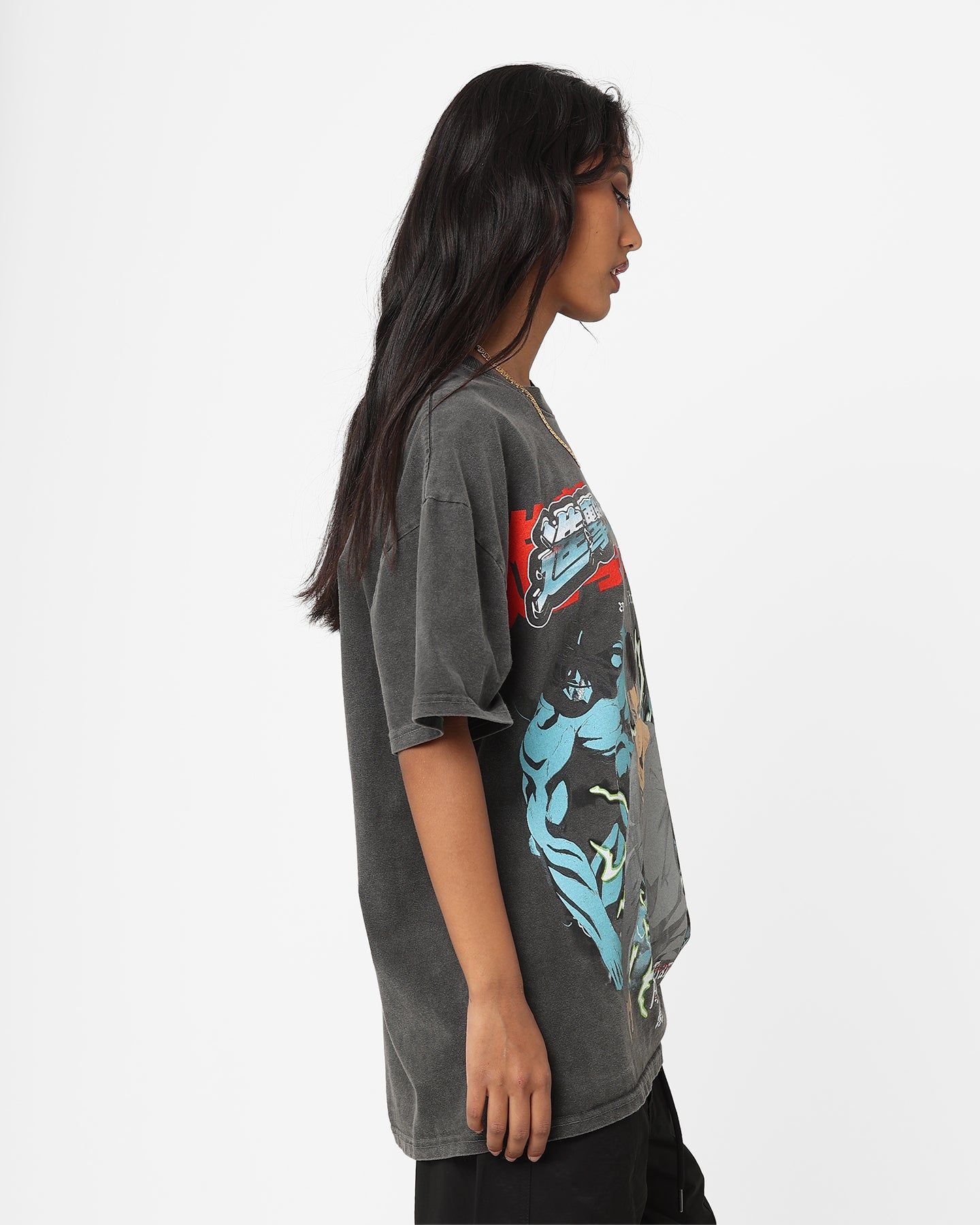 Goat Crew X Attack On Titan Attack Titan Vintage Heavyweight T-Shirt Black Wash sold by Culture Kings product image thumbnail 4