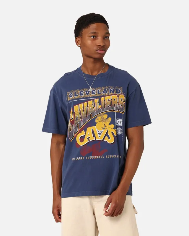 Mitchell & Ness Cleveland Cavaliers Brush Off 2.0 T-Shirt Navy sold by Culture Kings