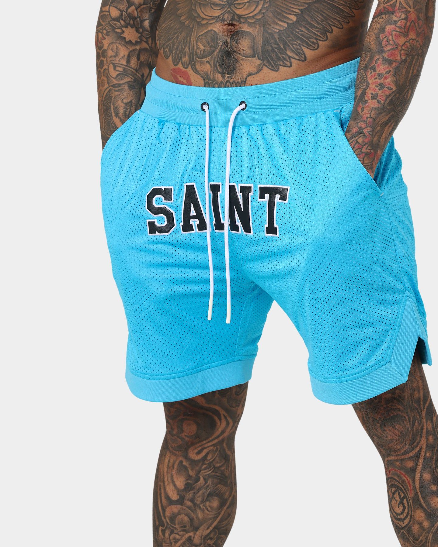 Saint Morta Workshop Basketball Shorts Cyan sold by Culture Kings product image thumbnail 4