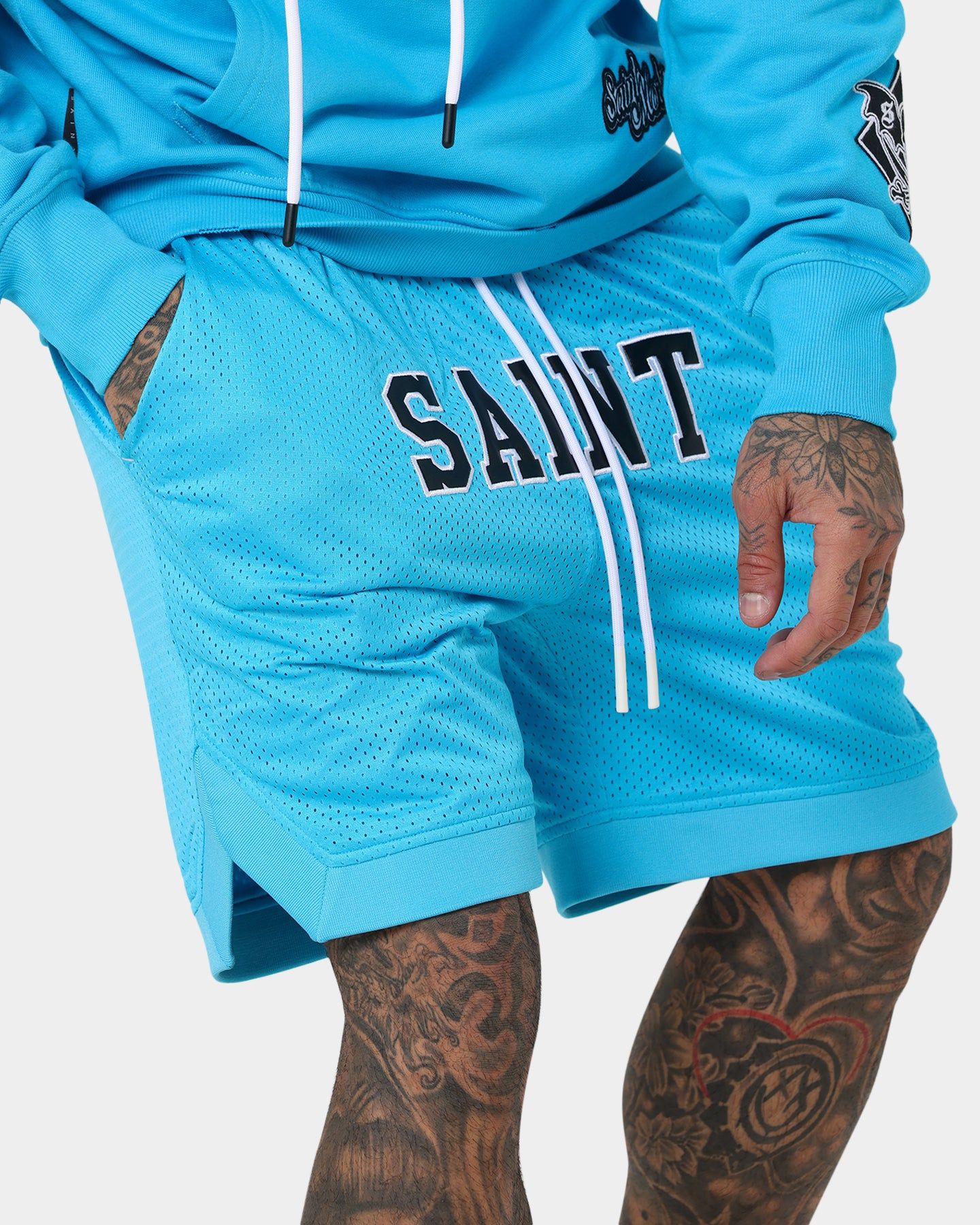 Saint Morta Workshop Basketball Shorts Cyan sold by Culture Kings product image thumbnail 3