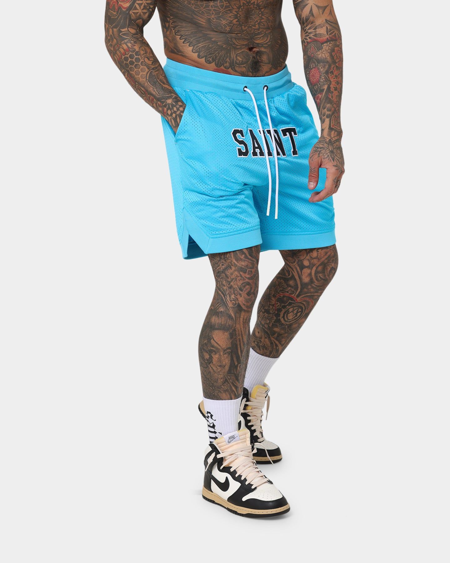 Saint Morta Workshop Basketball Shorts Cyan sold by Culture Kings product image thumbnail 5