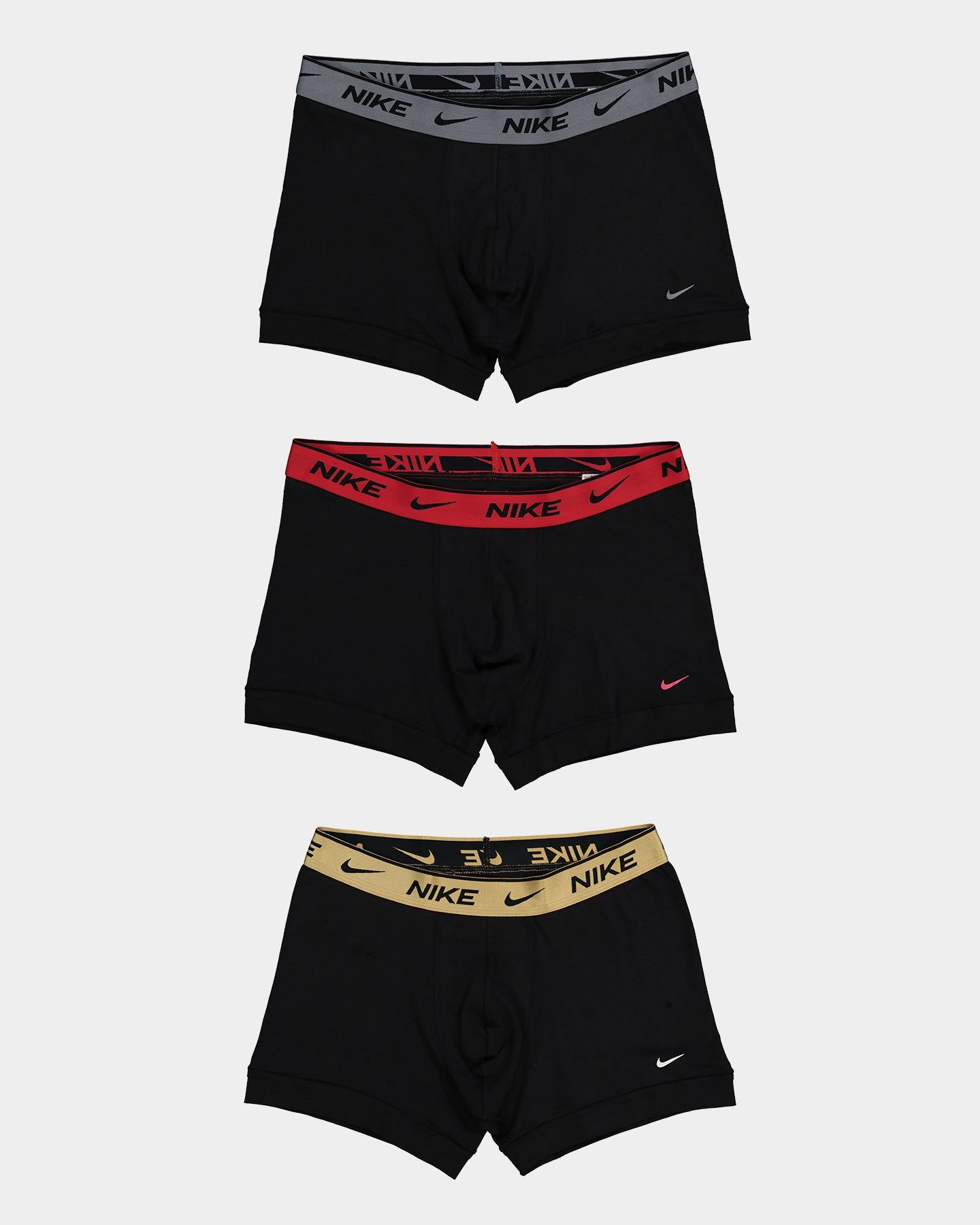 Nike Everyday Cotton Stretch Trunk 3 Pack Black/Multi-Coloured sold by Culture Kings
