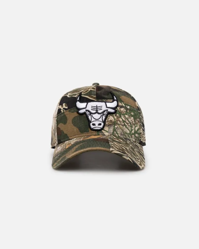 New Era Chicago Bulls 'Patchwork Camo' 9FORTY A-Frame Snapback Woodland Camo sold by Culture Kings