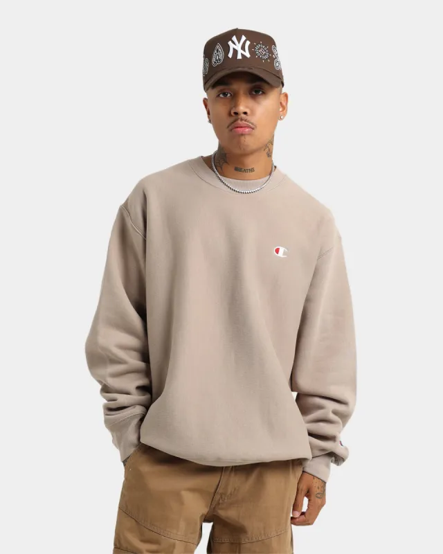 Champion Reverse Weave Crewneck Dark Khaki sold by Culture Kings
