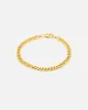 Saint Morta Flat Faced Curb Bracelet Gold sold by Culture Kings