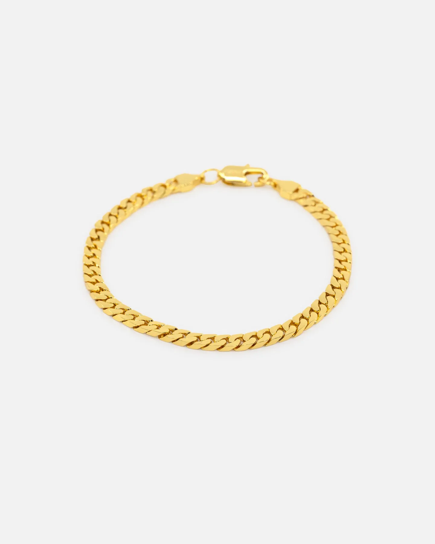 Saint Morta Flat Faced Curb Bracelet Gold sold by Culture Kings