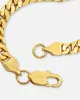 Saint Morta Flat Faced Curb Bracelet Gold sold by Culture Kings