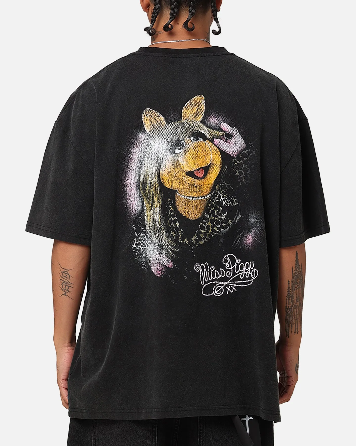 American Thrift Disney The Muppets Miss Piggy Heavy T-Shirt Vintage Black sold by Culture Kings product image thumbnail 2