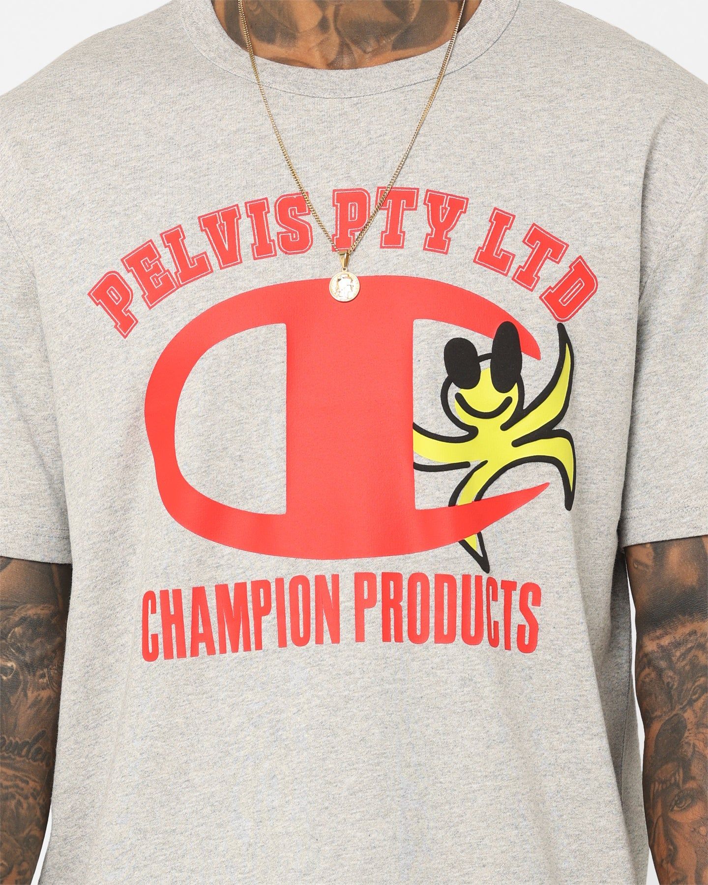 Champion X Pelvis Graphic T-Shirt Oxford Heather sold by Culture Kings product image thumbnail 3