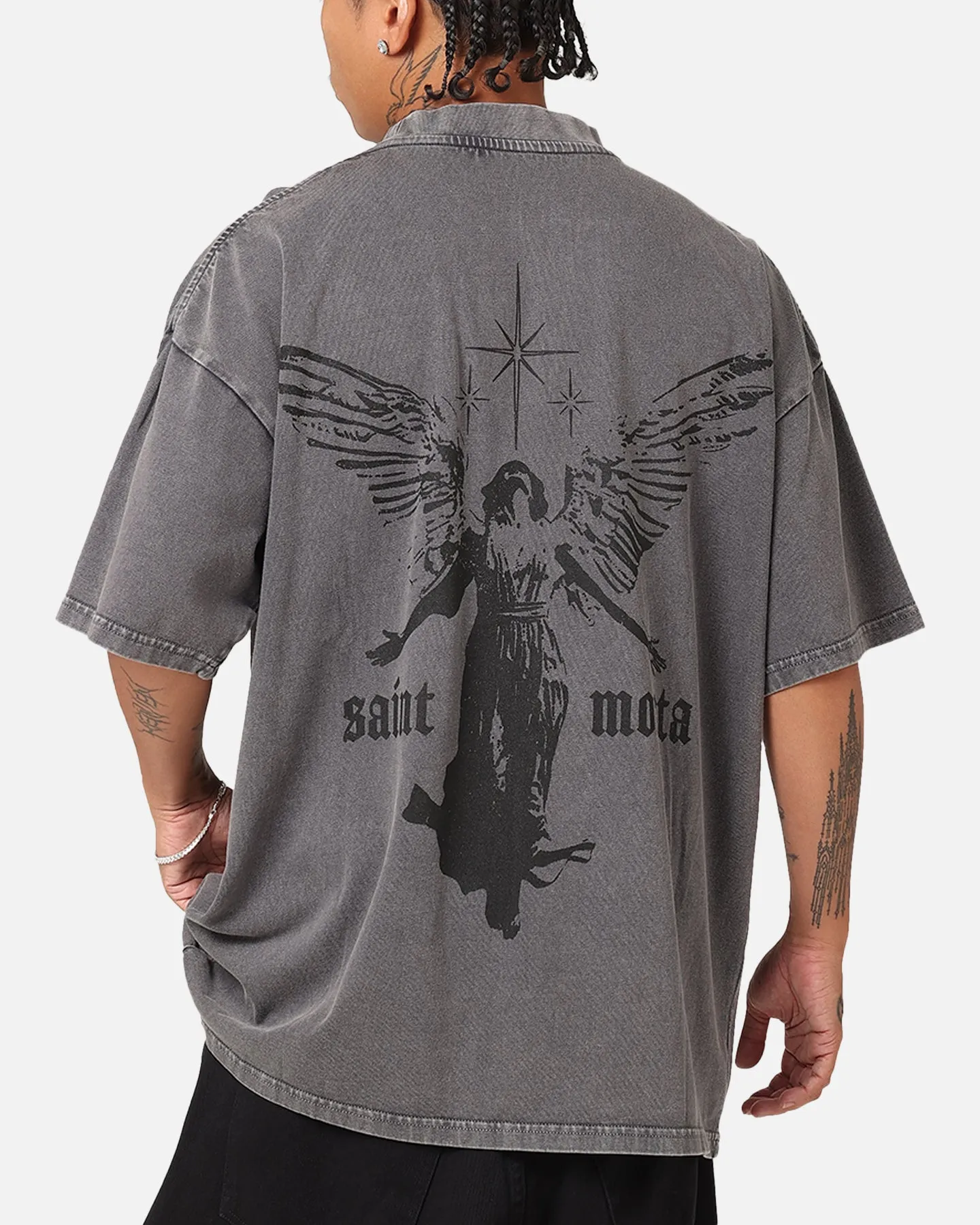 Saint Morta Ethereal T-Shirt Washed Charcoal sold by Culture Kings