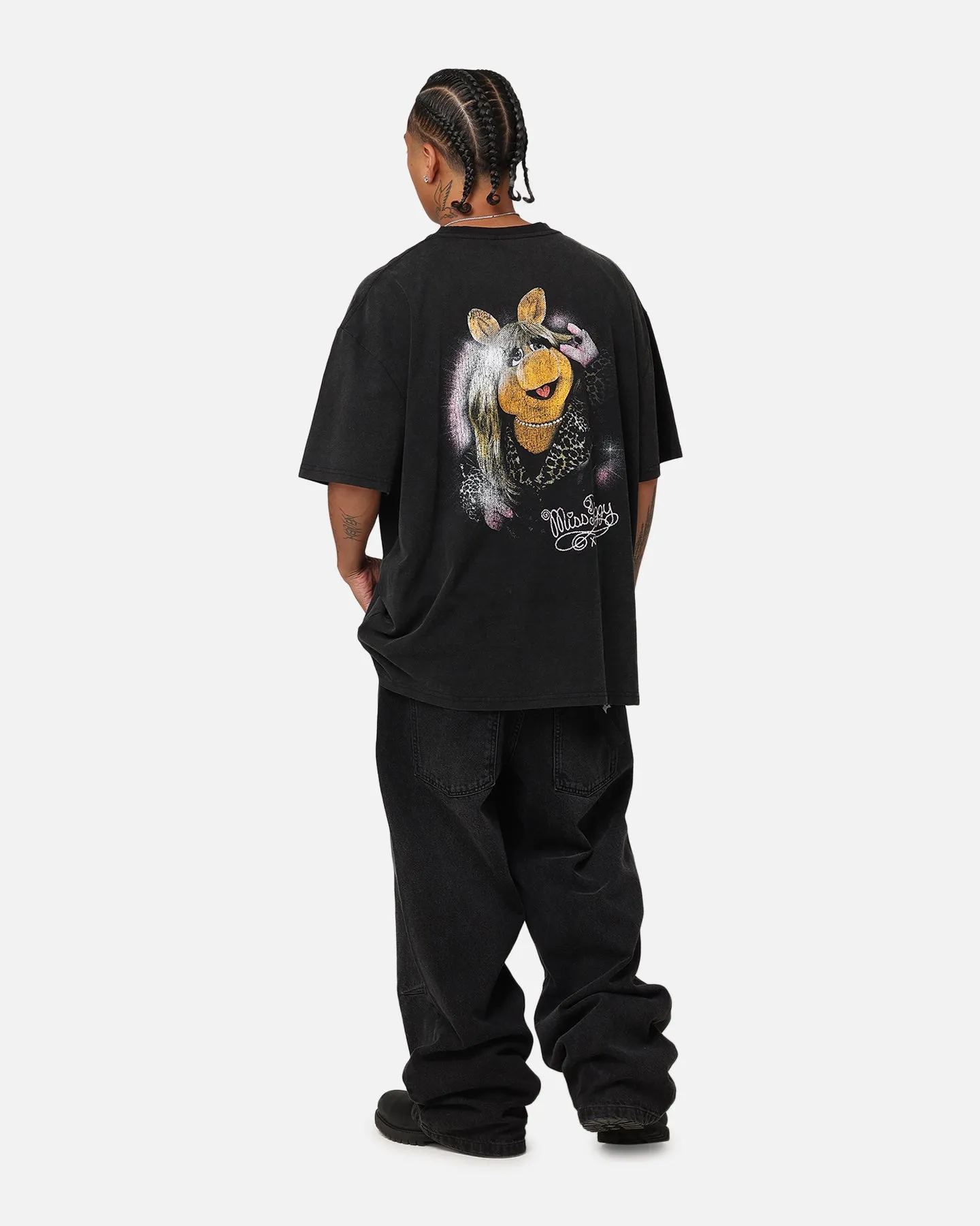 American Thrift Disney The Muppets Miss Piggy Heavy T-Shirt Vintage Black sold by Culture Kings product image thumbnail 4