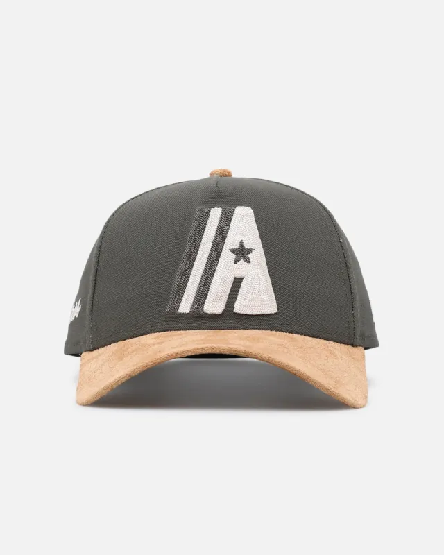 New Era Houston Astros 'Moss Canvas Wheat' 9FORTY A-Frame Snapback Moss Canvas/Ivory sold by Culture Kings