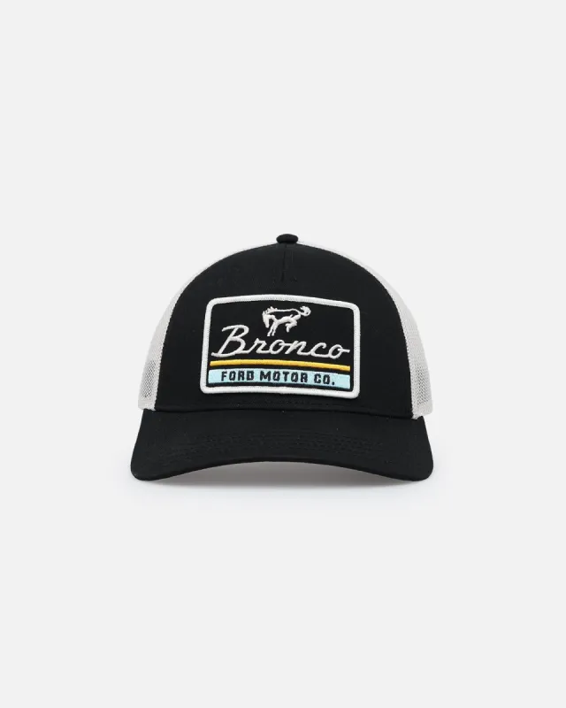 American Needle Twill Valin Patch Trucker Snapback Ivory/Black sold by Culture Kings