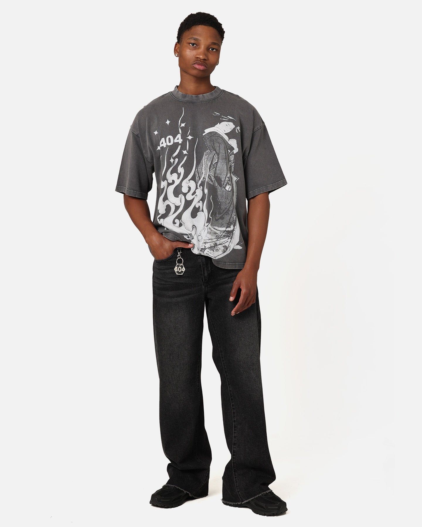 404 Geisha T-Shirt Charcoal sold by Culture Kings product image thumbnail 2