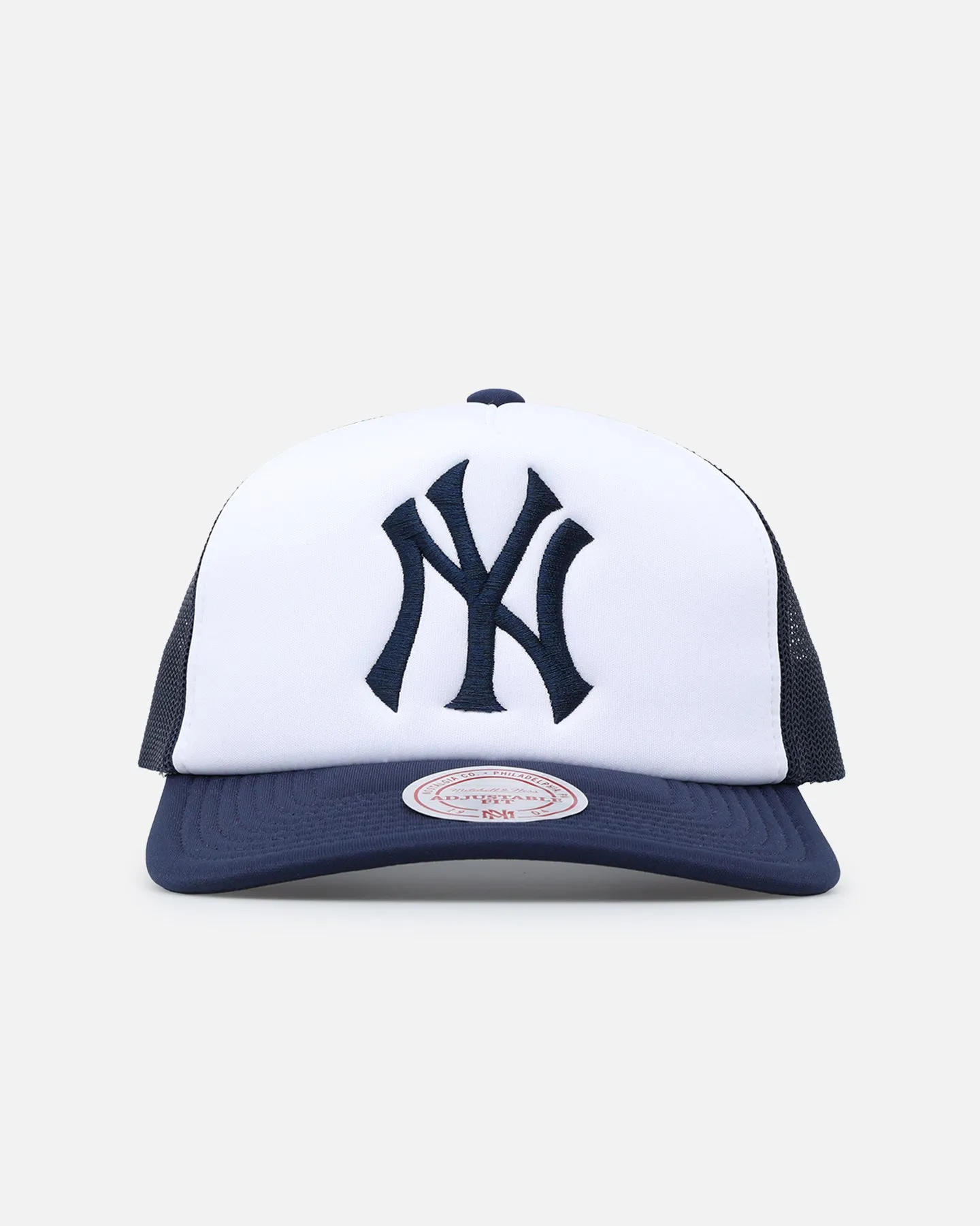 Mitchell & Ness New York Yankees Team Foam Trucker Snapback Blue/White sold by Culture Kings