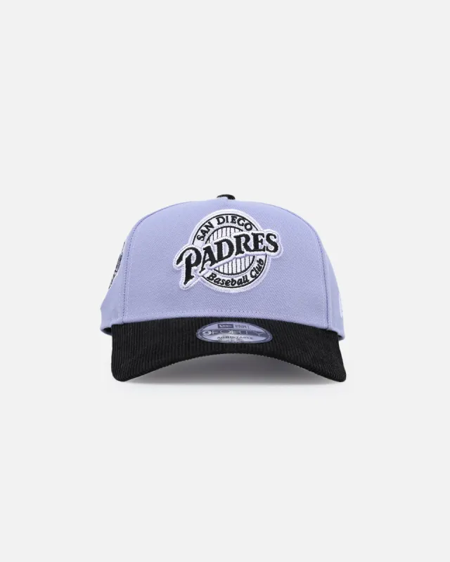 New Era San Diego Padres 9FORTY A-Frame Snapback Lavender/Black sold by Culture Kings