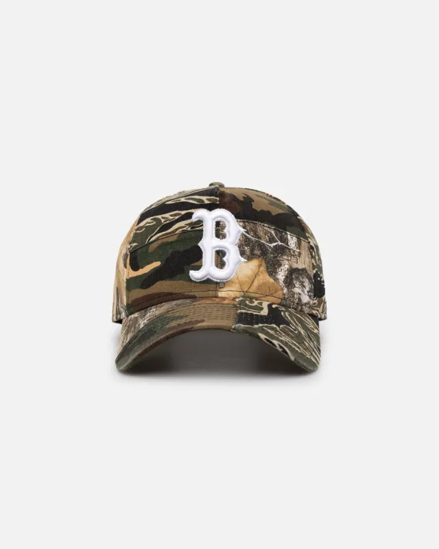 New Era Boston Red Sox 'Patchwork Camo' 9FORTY A-Frame Snapback Woodland Camo sold by Culture Kings