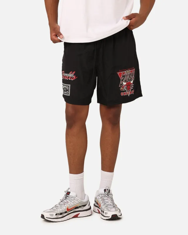 Mitchell & Ness Chicago Bulls Tri 2.0 Shorts Black sold by Culture Kings