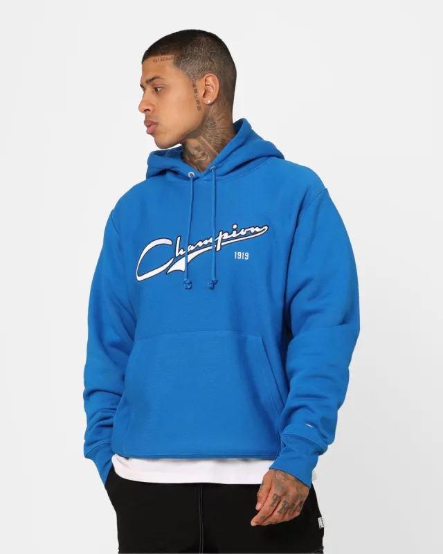 Champion Reverse Weave Collegiate Cursive Logo Hoodie Pelican Do sold by Culture Kings