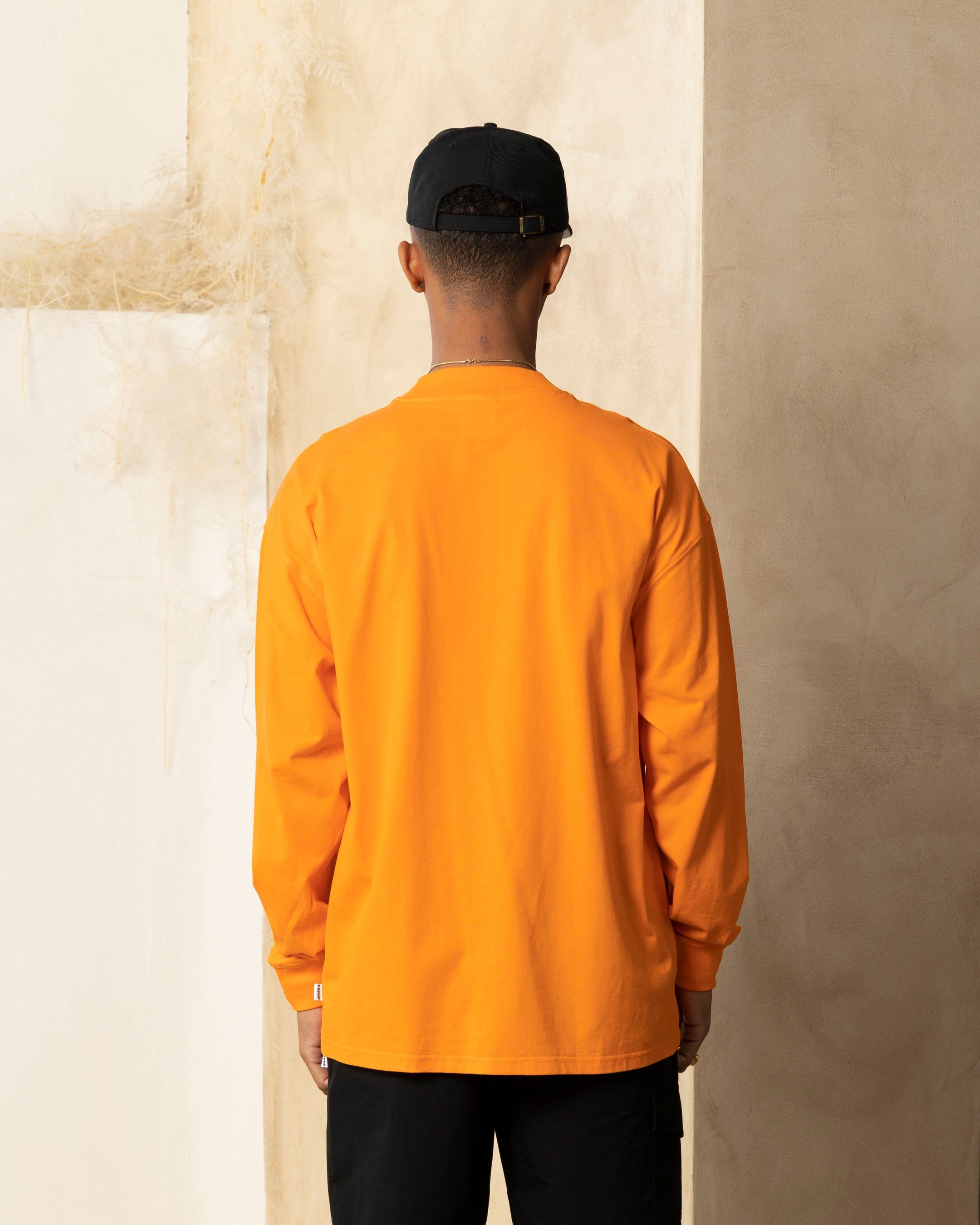 Carre Global Oversized Long Sleeve T-Shirt Orange sold by Culture Kings product image thumbnail 4