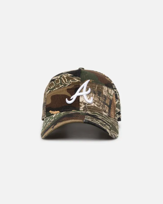 New Era Atlanta Braves 'Patchwork Camo' 9FORTY A-Frame Snapback Woodland Camo sold by Culture Kings