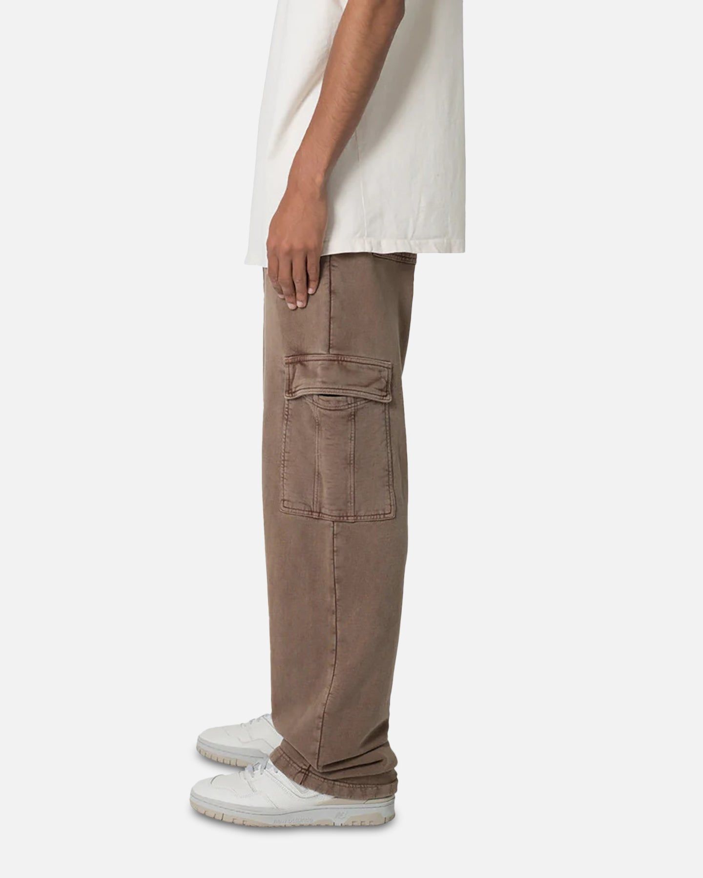 MNML Washed Relaxed Cargo Sweatpants Brown sold by Culture Kings product image thumbnail 3